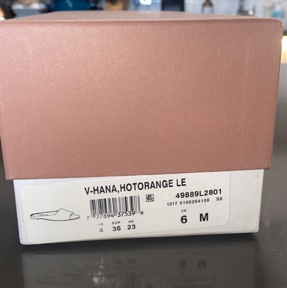 NWT Via Spiga Women's Hana Leather Slide Sandals - Picture 11 of 13